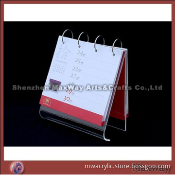 Small Modern Pure Acrylic Calendar Holder